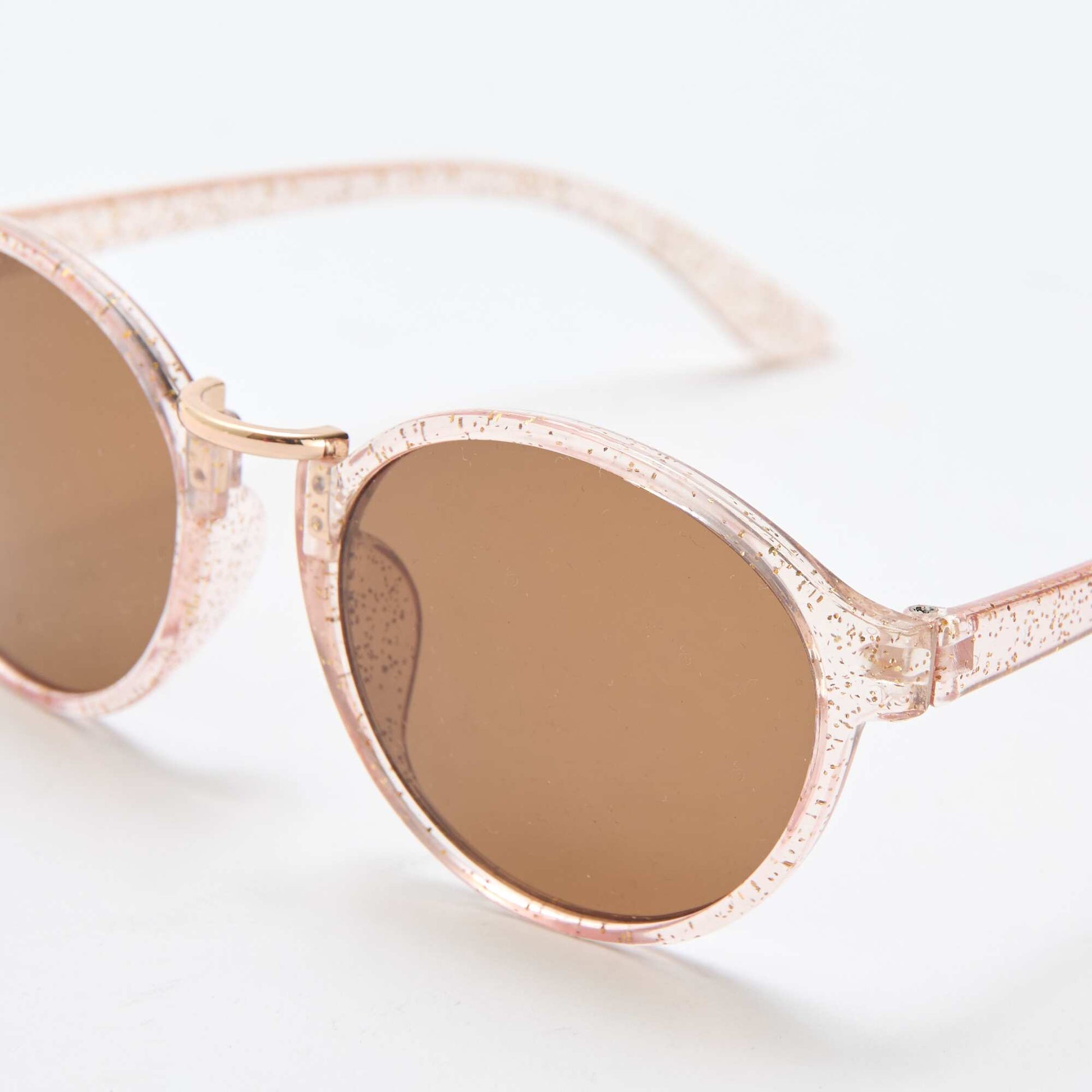 Paire de lunettes de soleil à paillettes ROSE