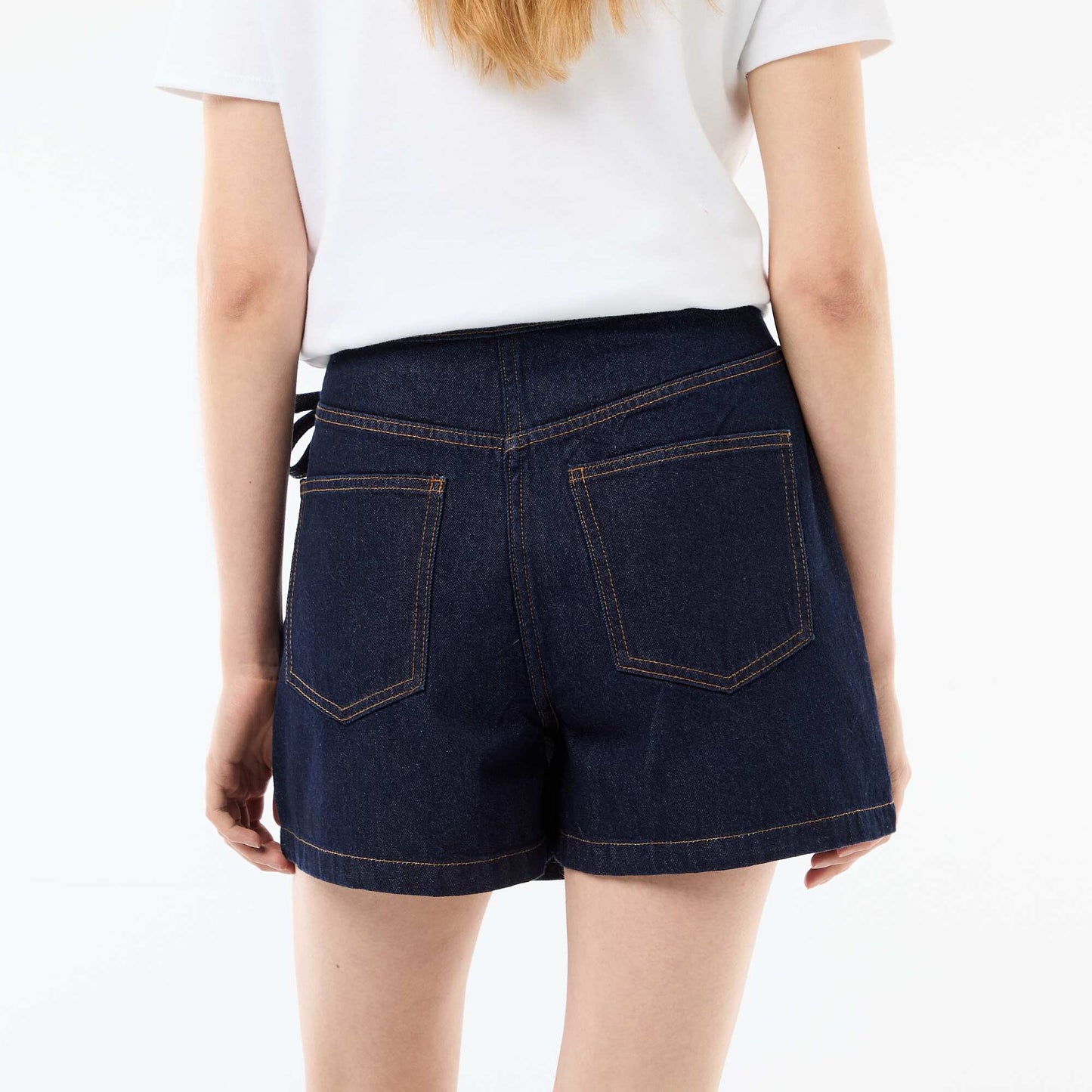 Jupe short en jean BLEU