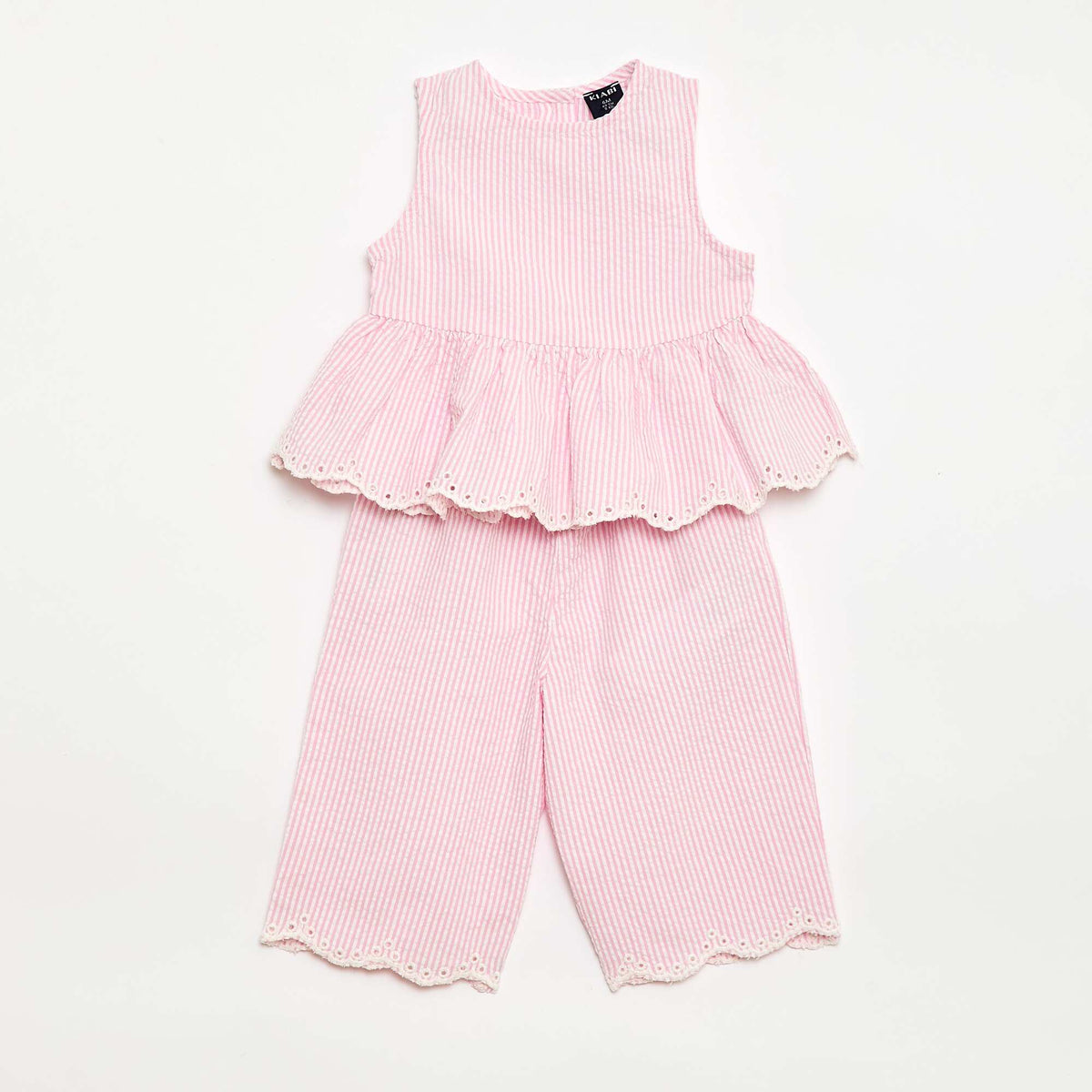 Ensemble blouse + pantalon Vichy -  2 pièces ROSE