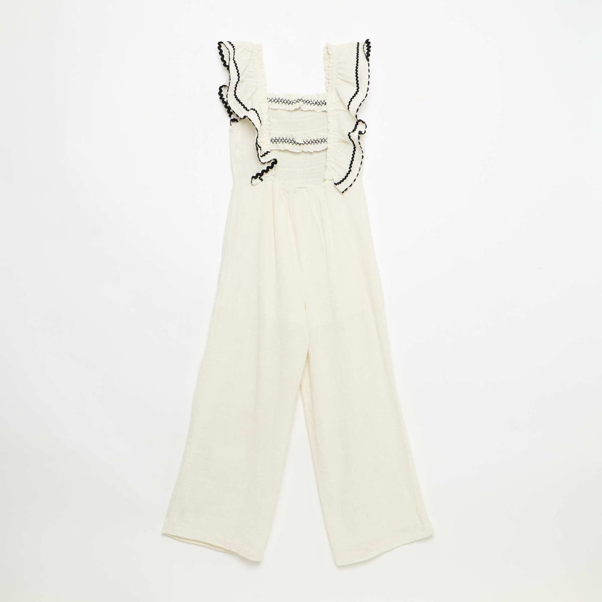 Combinaison pantalon avec volants BEIGE