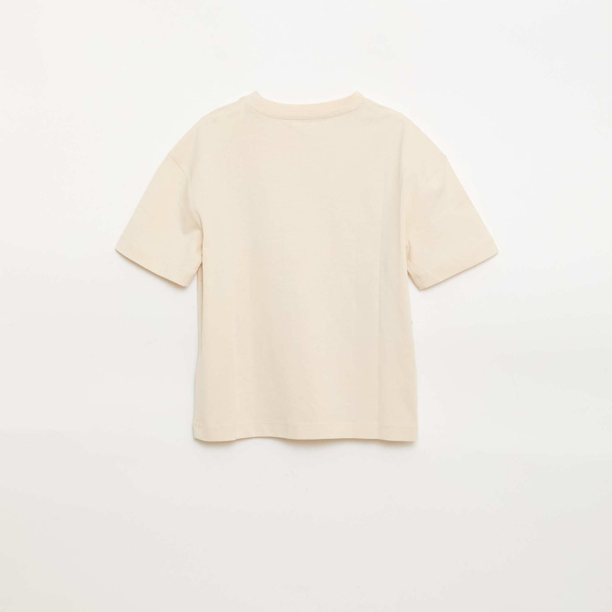 T-shirt imprimé à manches courtes BEIGE