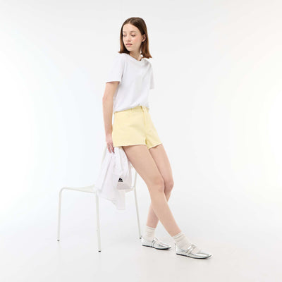 Mini-short en twill JAUNE