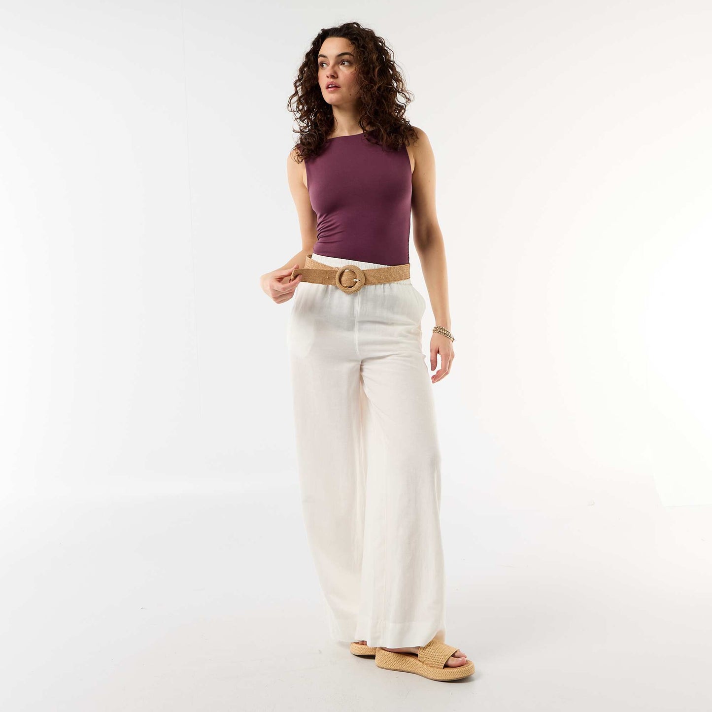 Body dos échancré avec bijou doré VIOLET