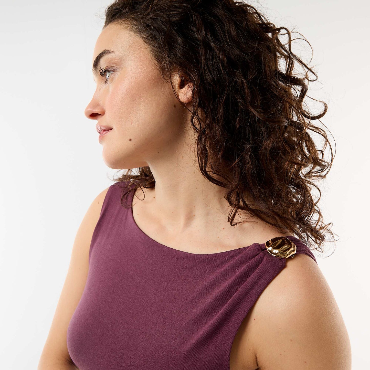 Body dos échancré avec bijou doré VIOLET