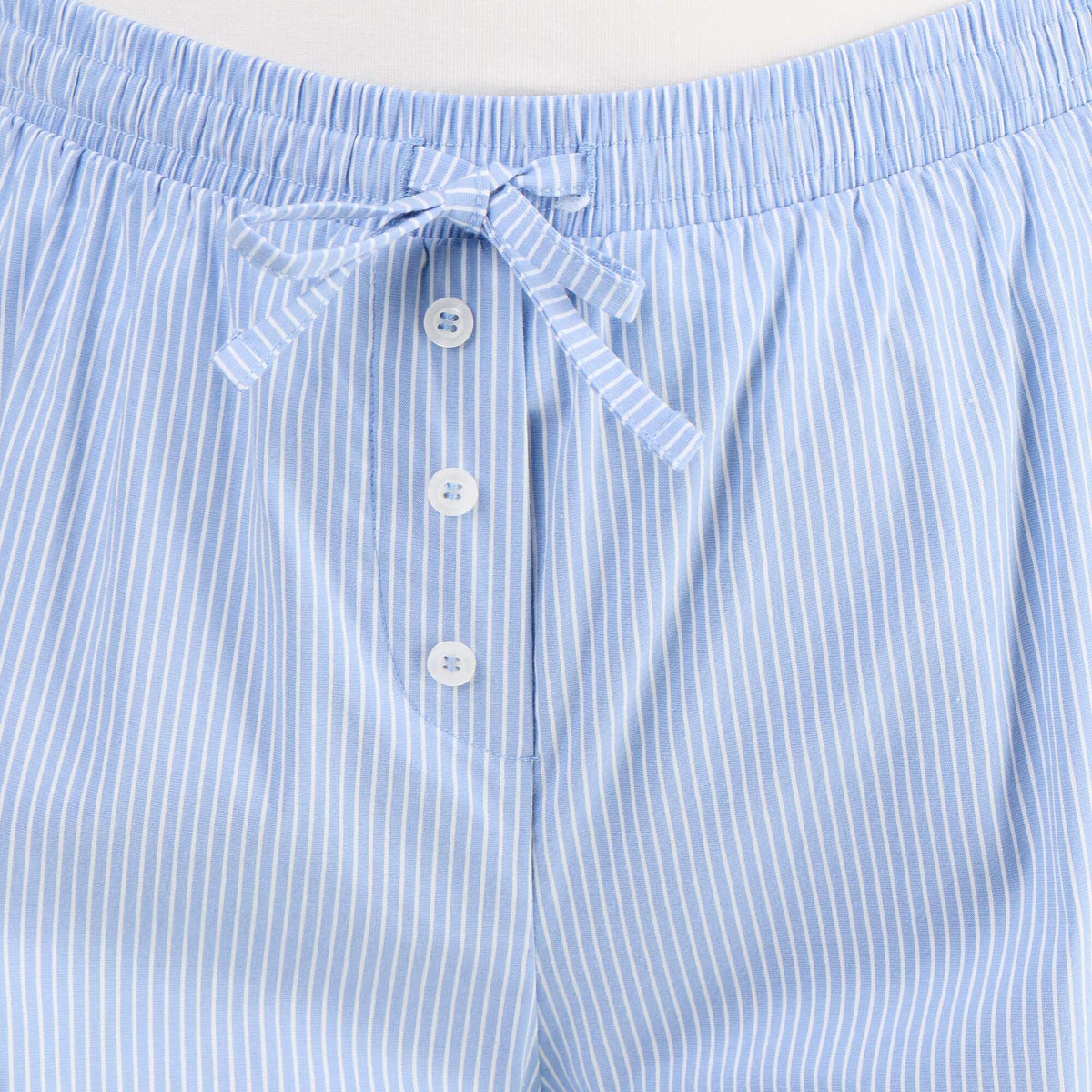 Pantalon large rayé forme balloon BLEU