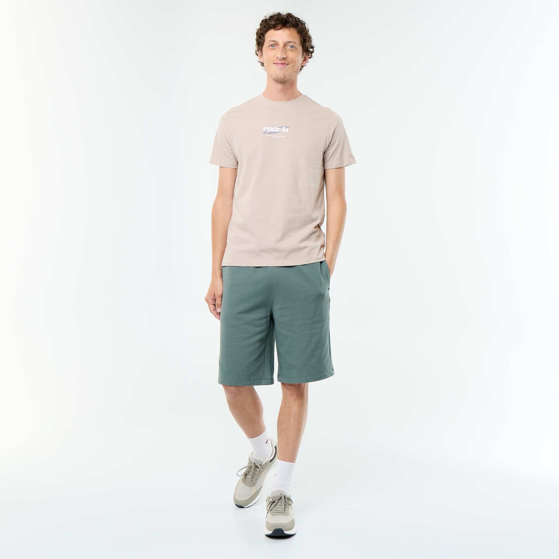 Bermuda en French Terry VERT