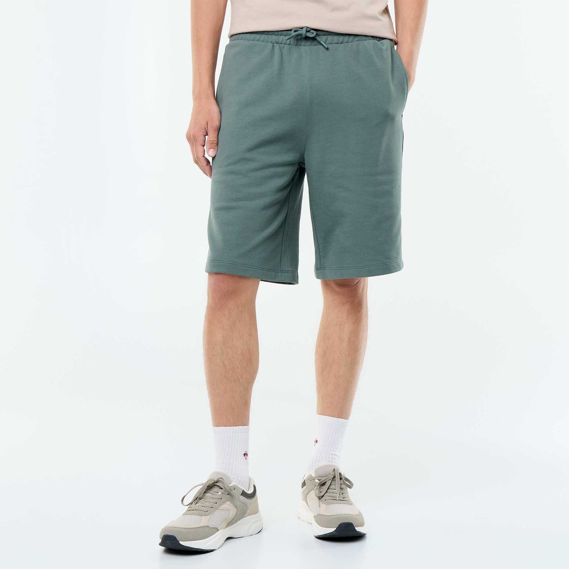 Bermuda en French Terry VERT