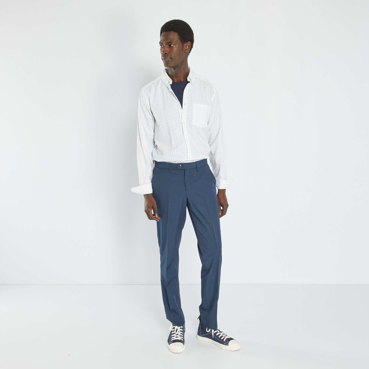 Pantalon de costume slim Bleu marine