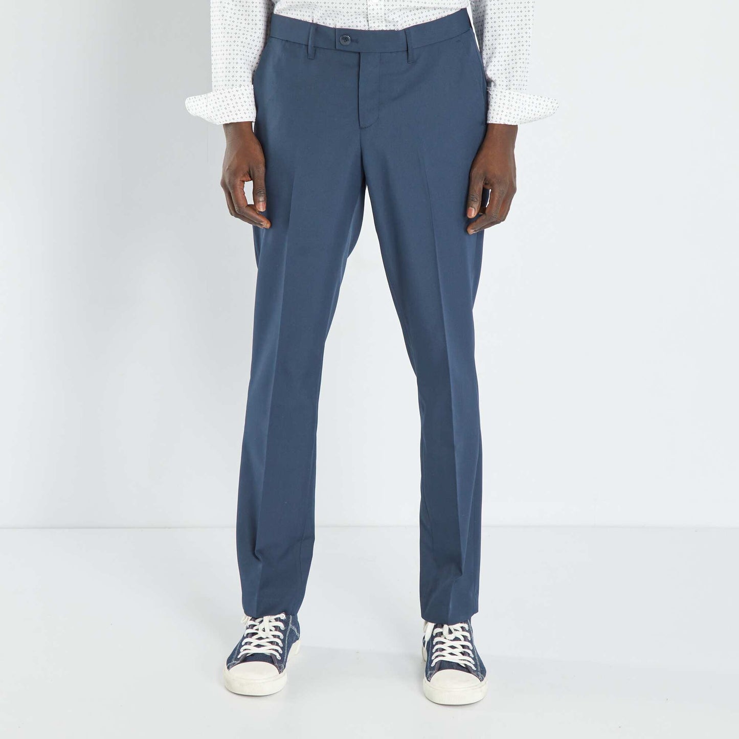 Pantalon de costume slim Bleu marine