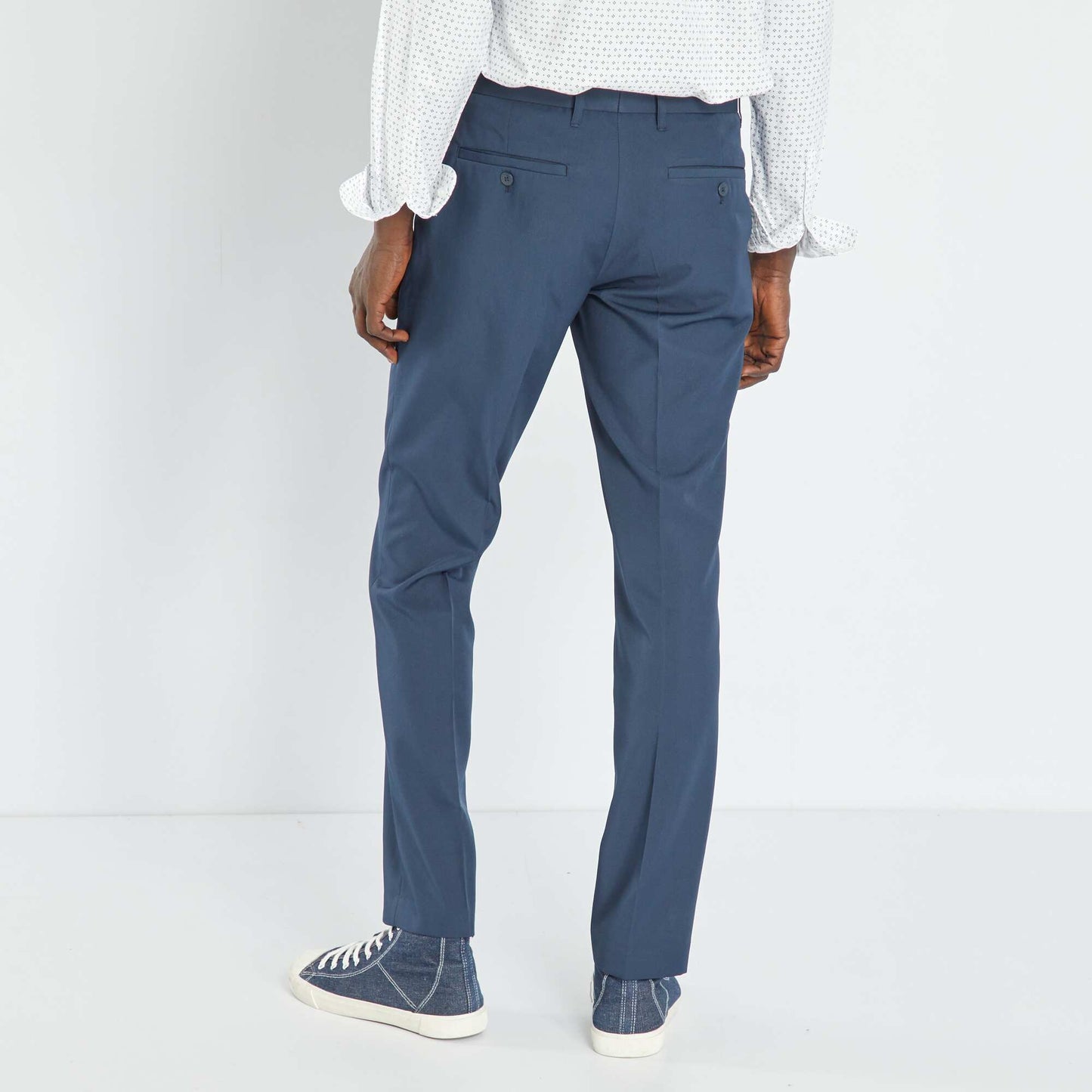 Pantalon de costume slim Bleu marine