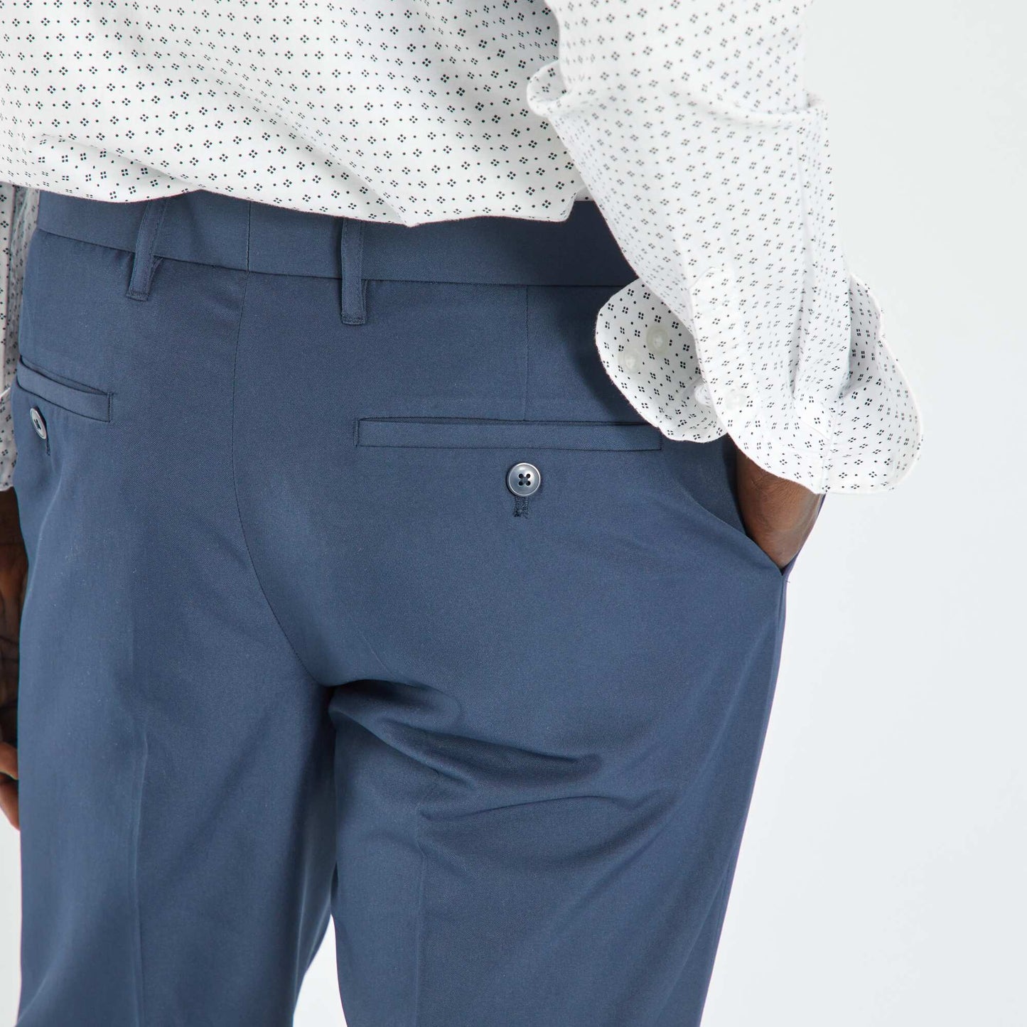 Pantalon de costume slim Bleu marine