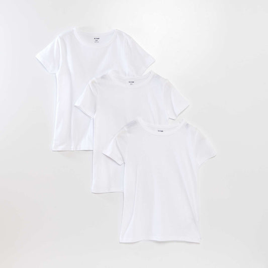 Lot de 3 maillots de corps blanc