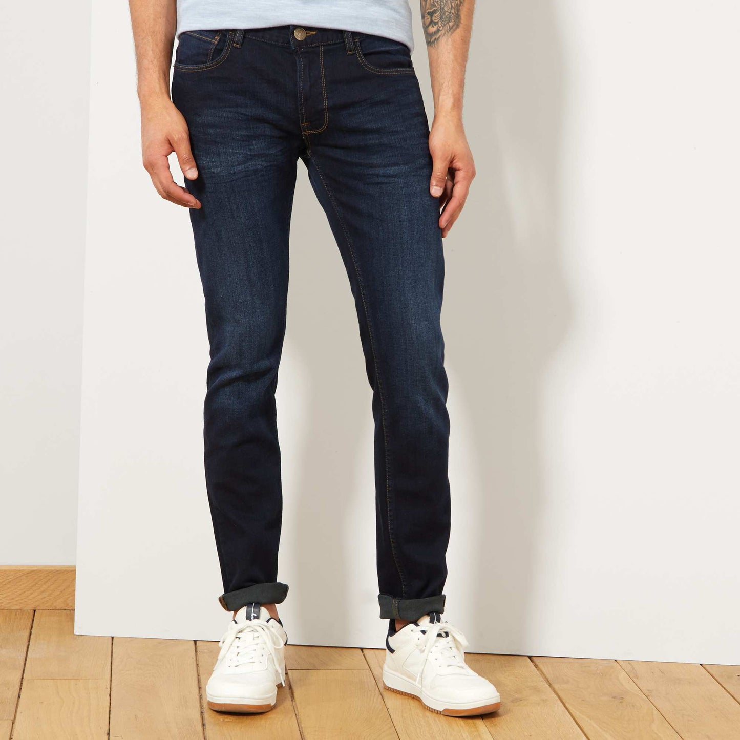 Jean slim L32 bleu indigo