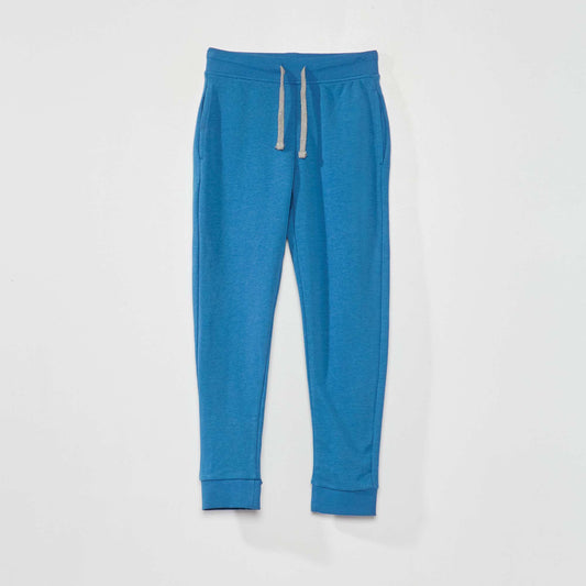 Pantalon de jogging en coton uni - Mixte BLEU DELFT