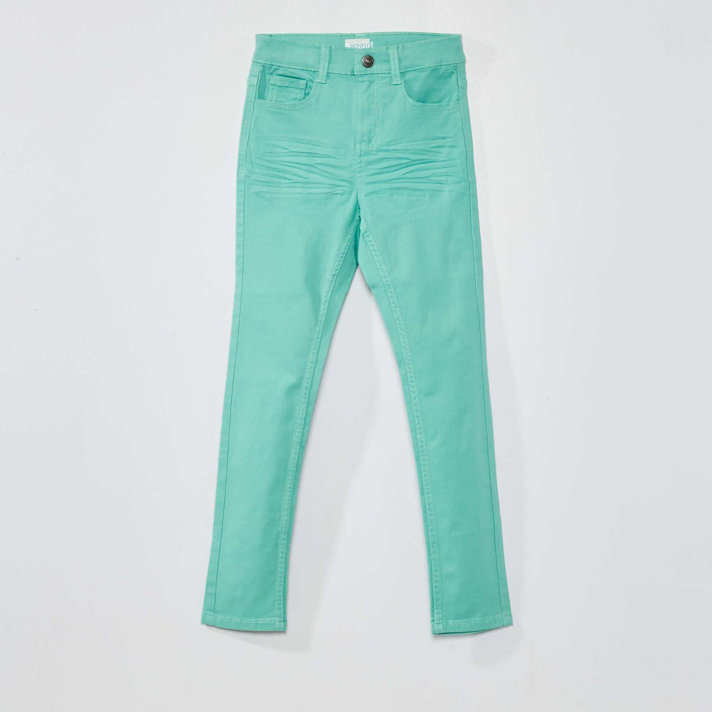 Jean skinny à 5 poches VERT