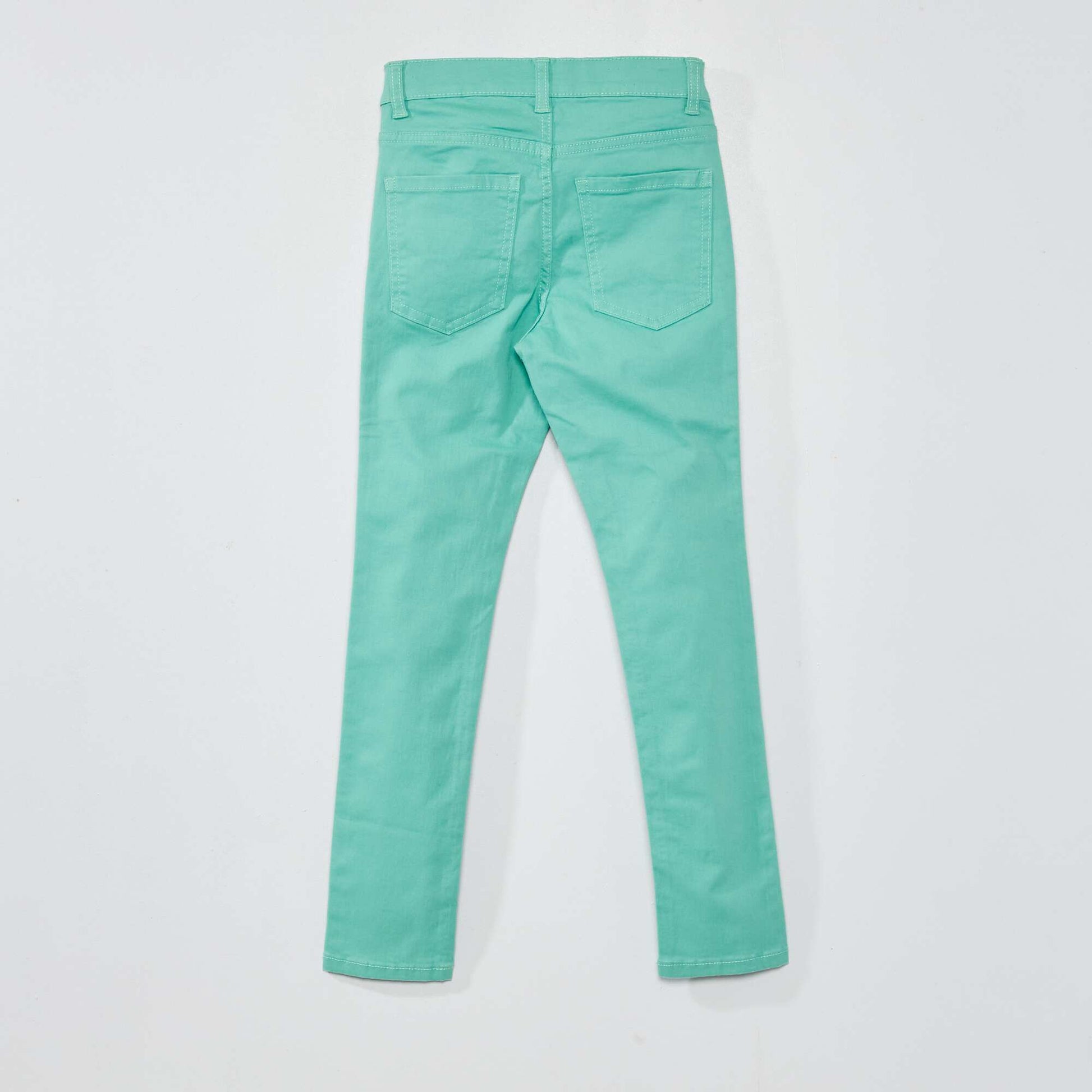 Jean skinny à 5 poches VERT