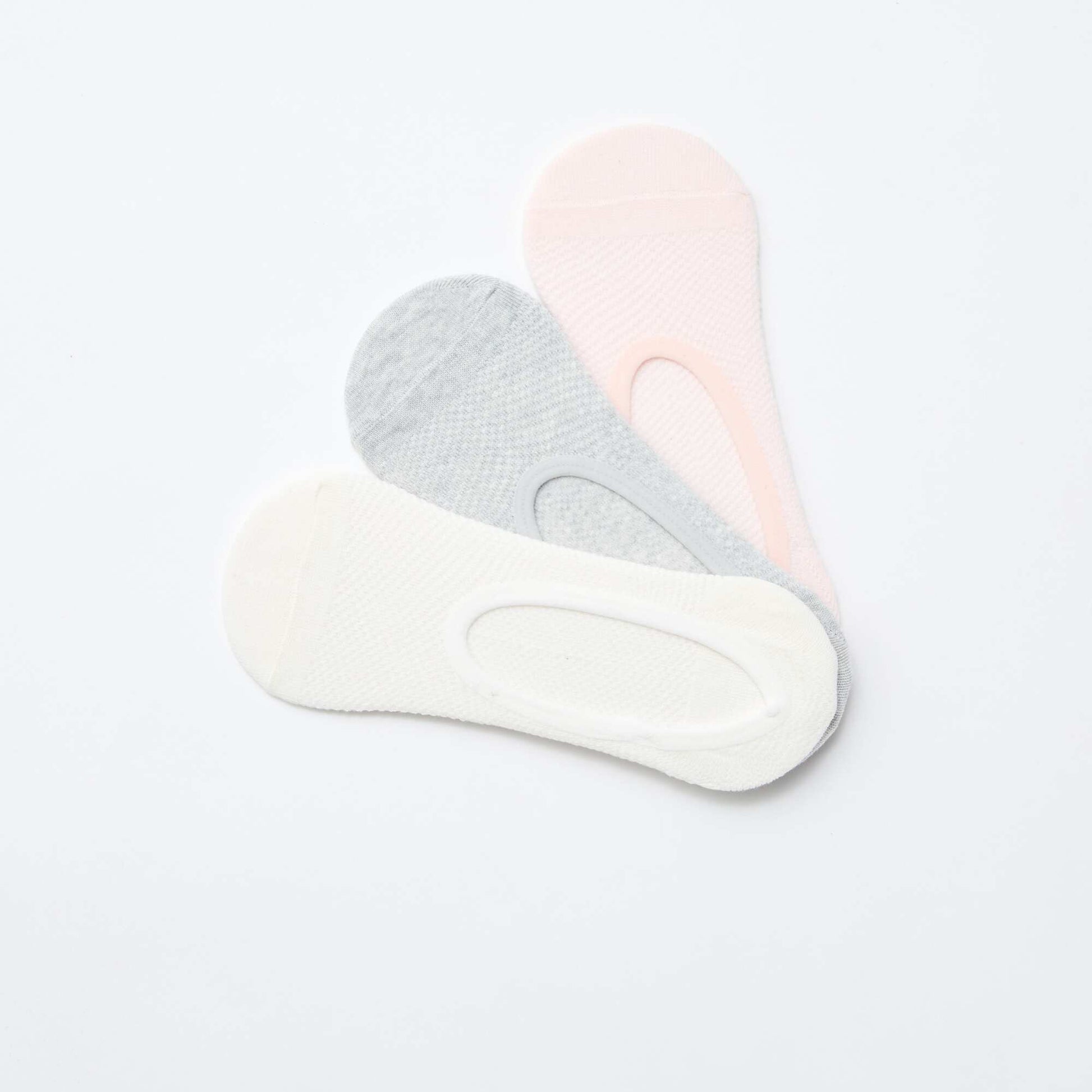 Lot de 3 paires de chaussettes invisibles ROSE
