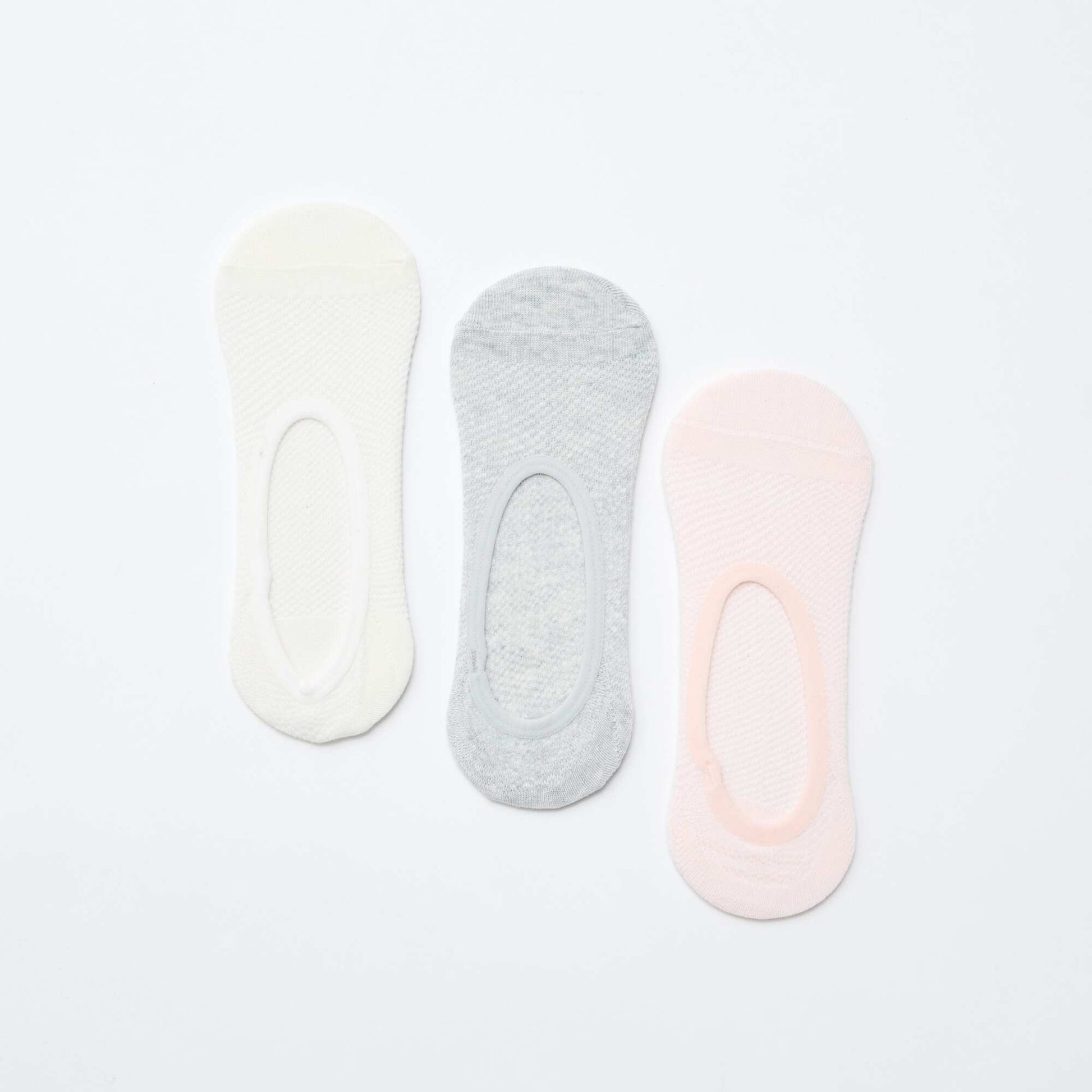 Lot de 3 paires de chaussettes invisibles ROSE