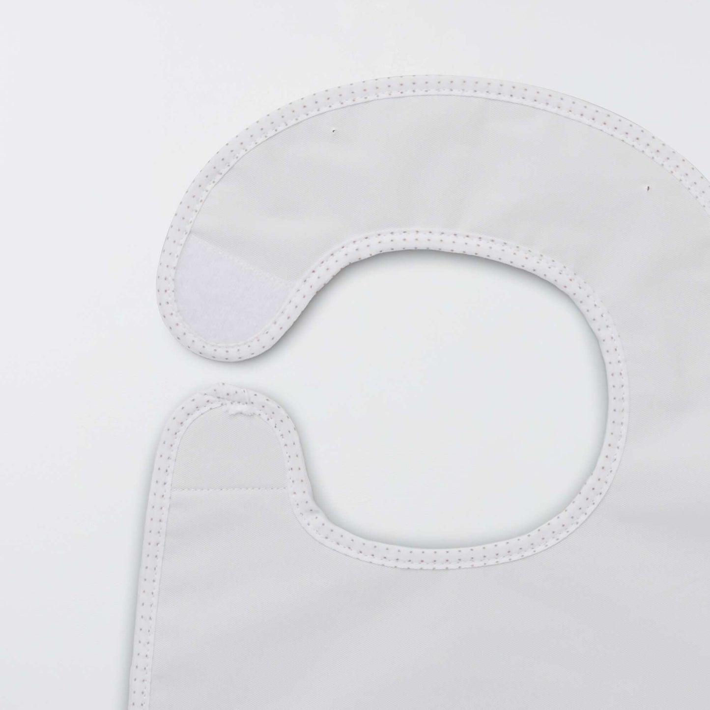 Le lot de 7 bavoirs éponge doublés Marron/blanc