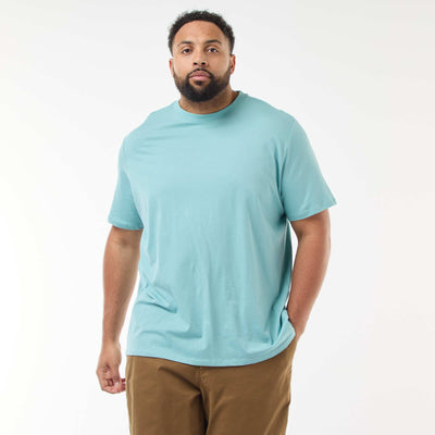 T-shirt uni en maille jersey BLEU