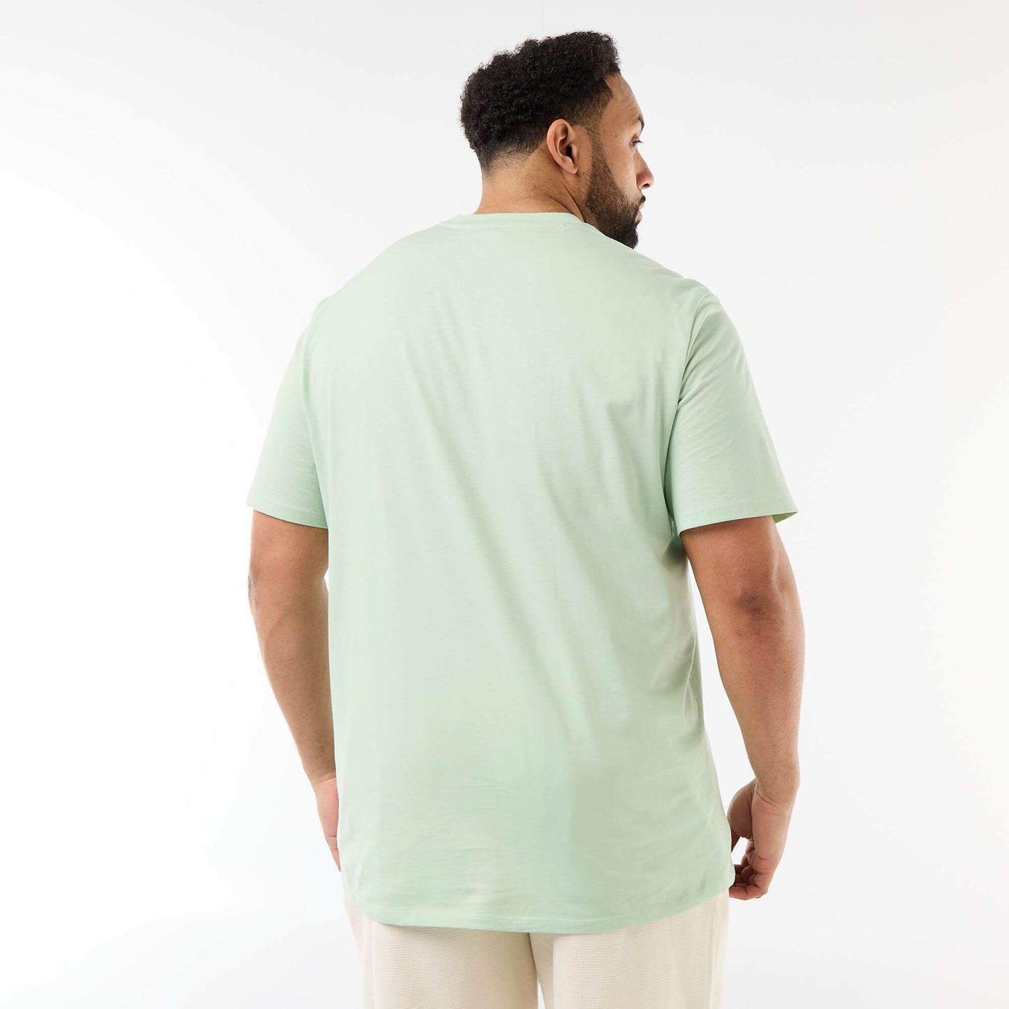 T-shirt uni en maille jersey VERT