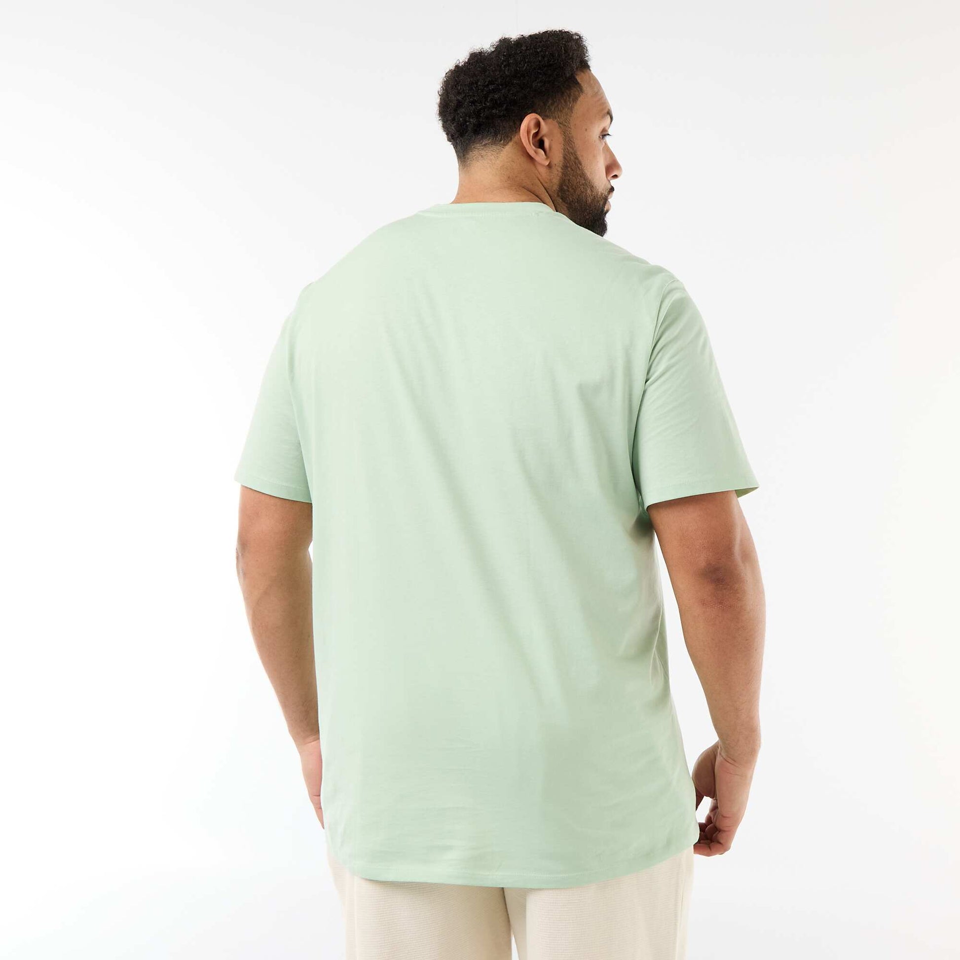 T-shirt uni en maille jersey VERT
