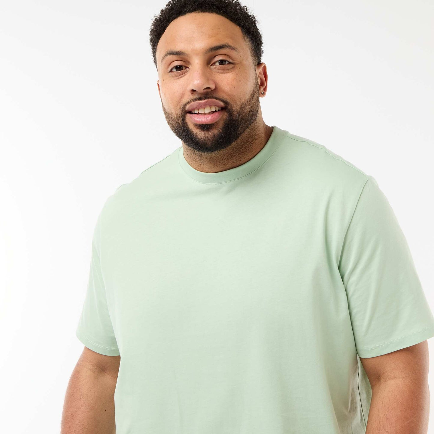 T-shirt uni en maille jersey VERT