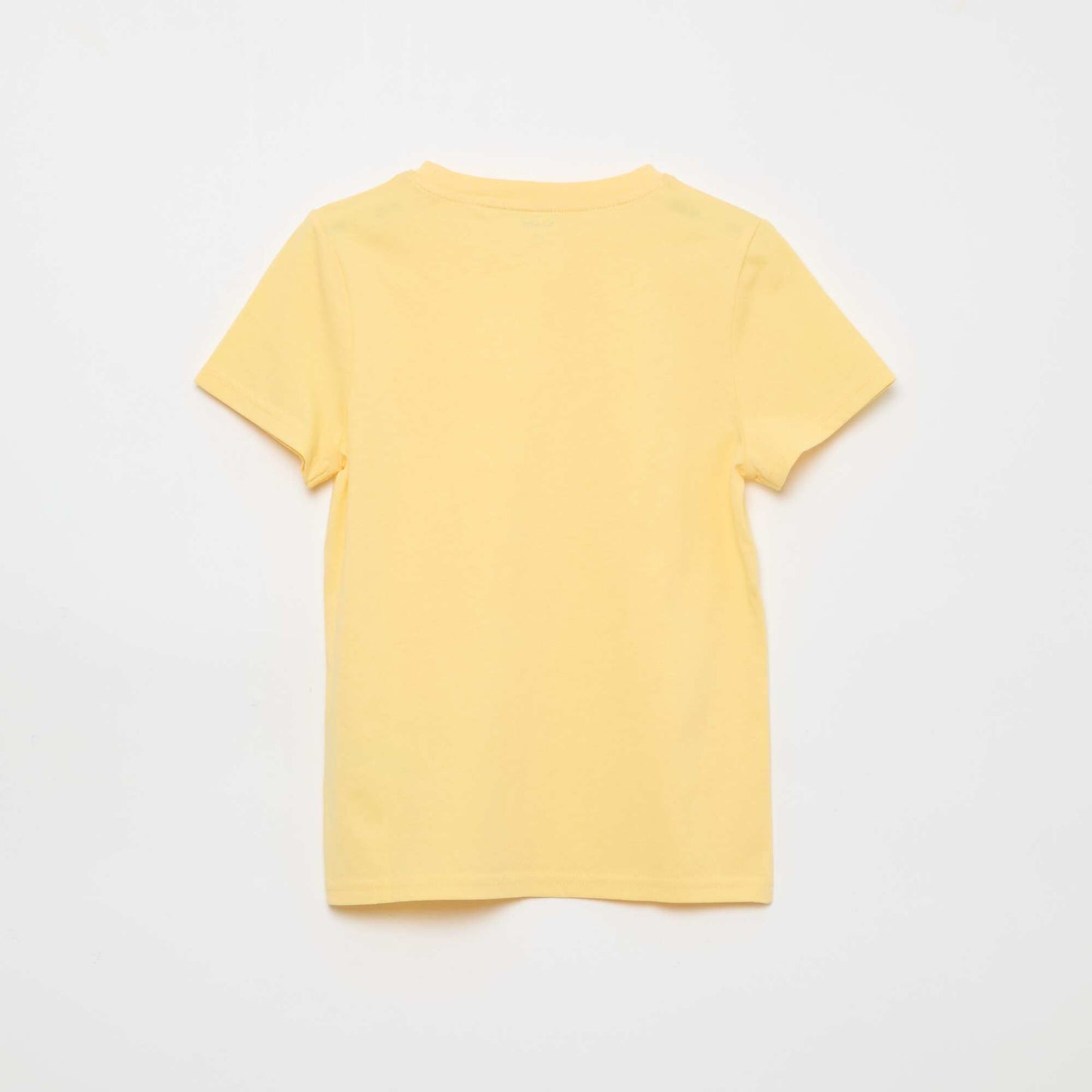 T-shirt basique en jersey uni JAUNE