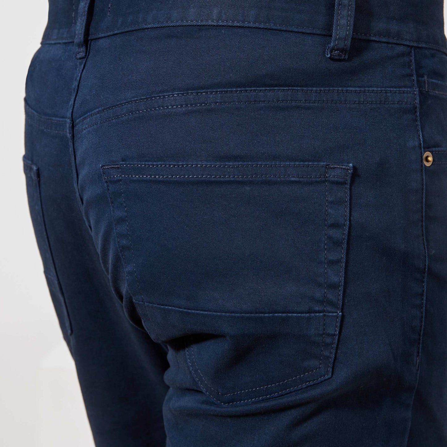 Chino slim 5 poches - L32 bleu marine