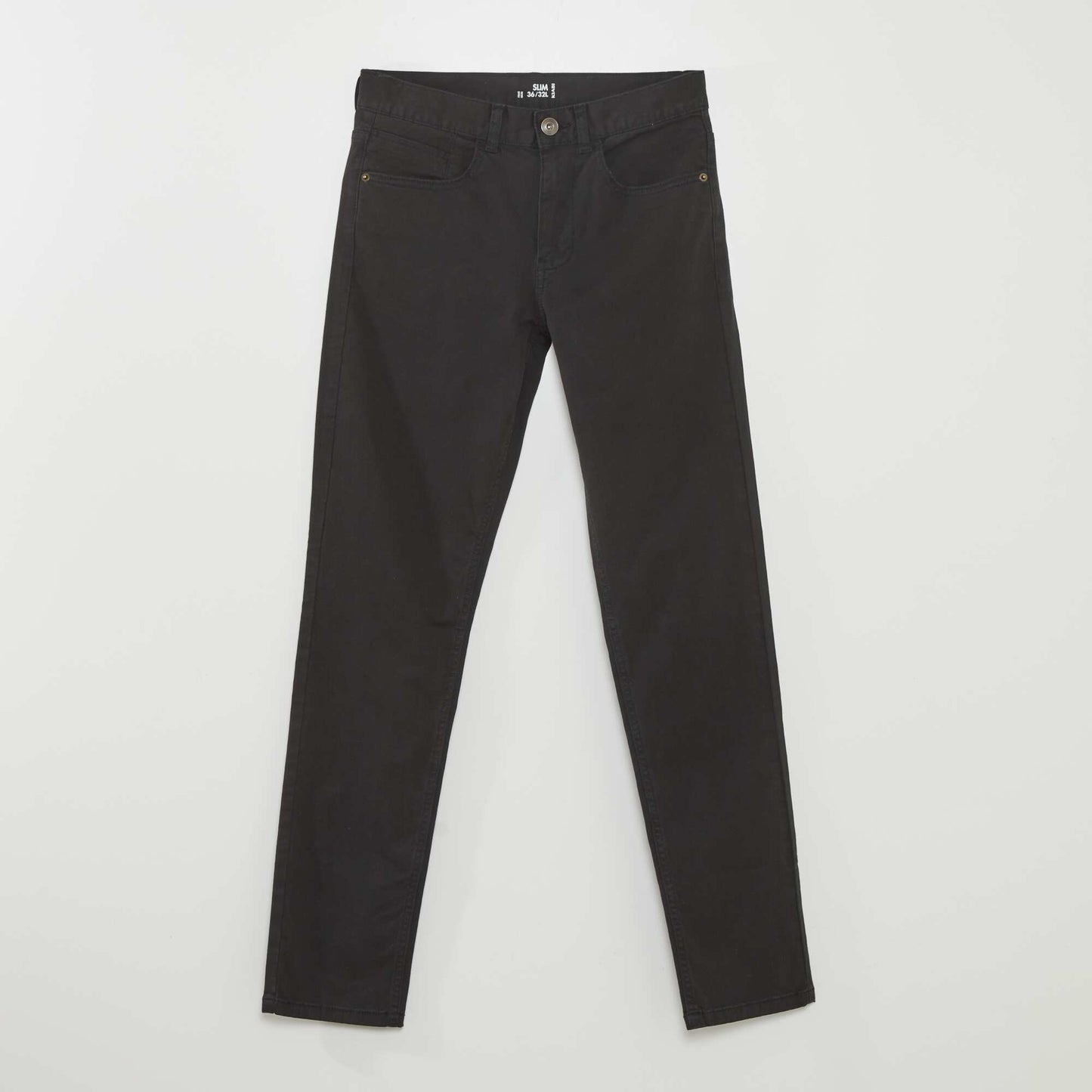 Chino slim 5 poches - L32 noir