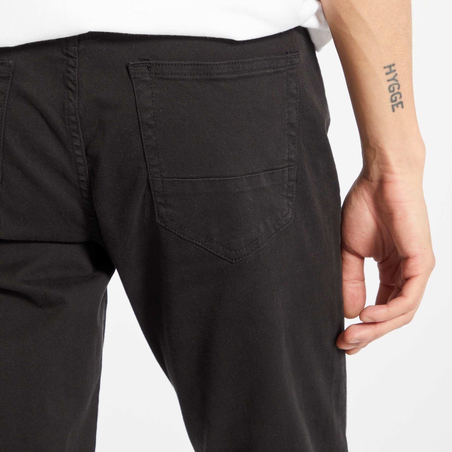 Chino slim 5 poches - L32 noir