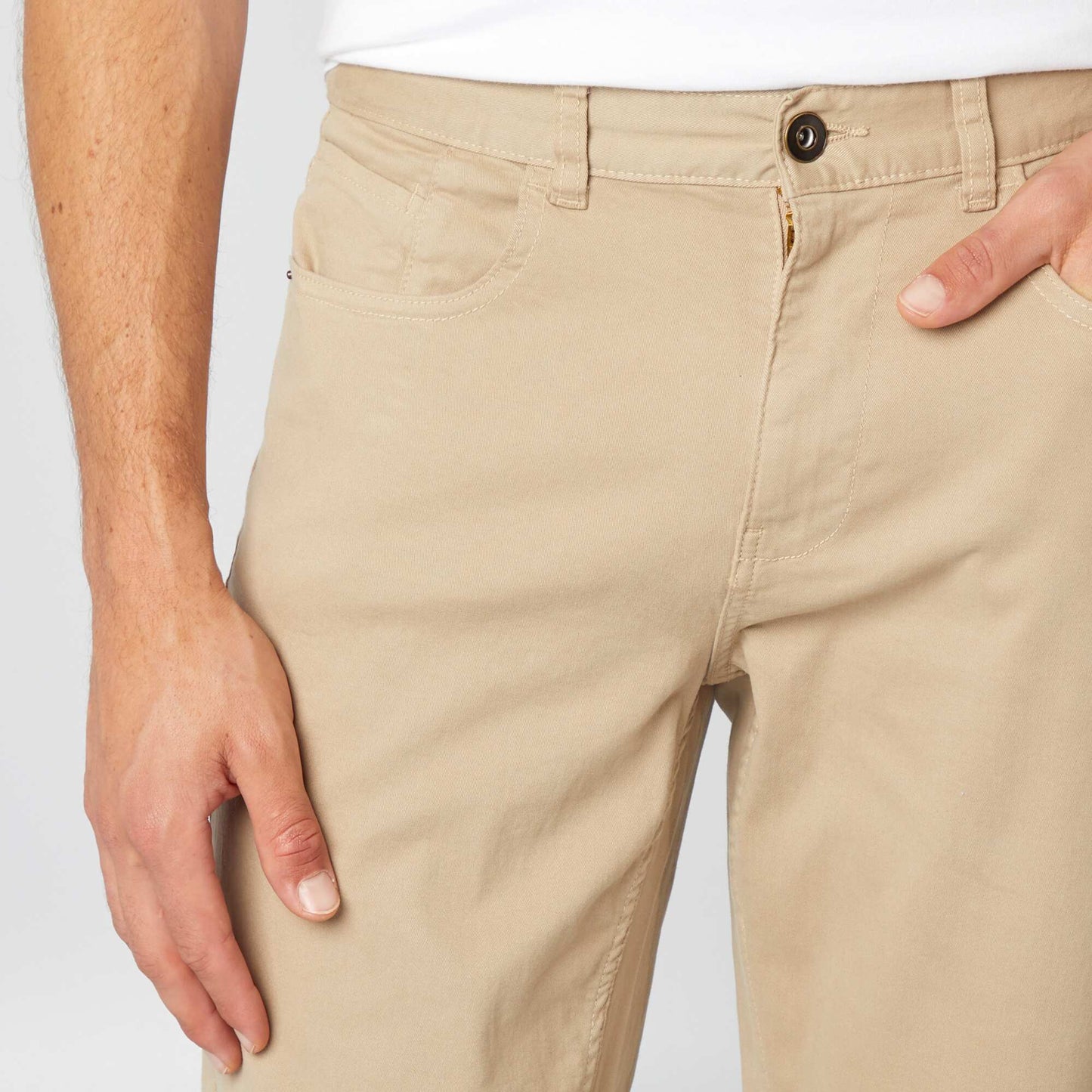 Chino slim 5 poches - L32 beige