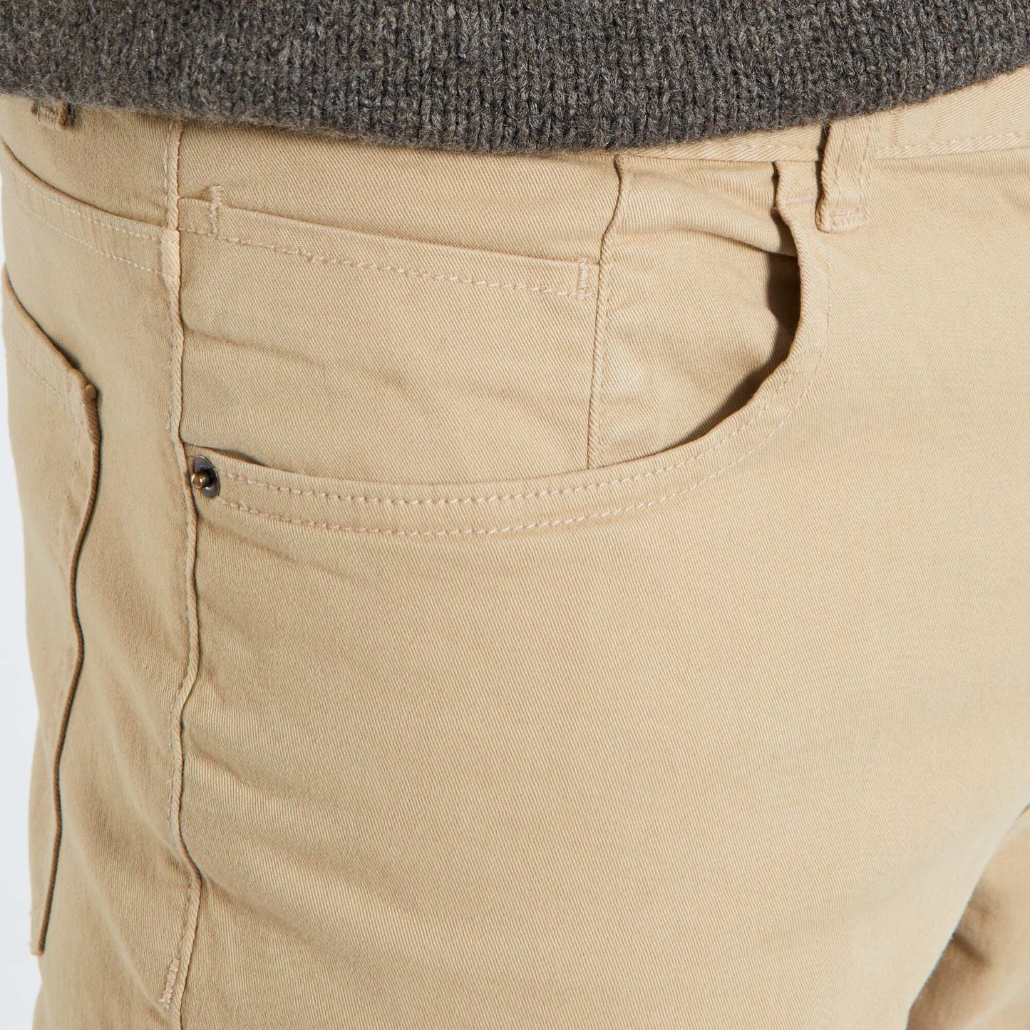 Chino slim 5 poches - L32 beige