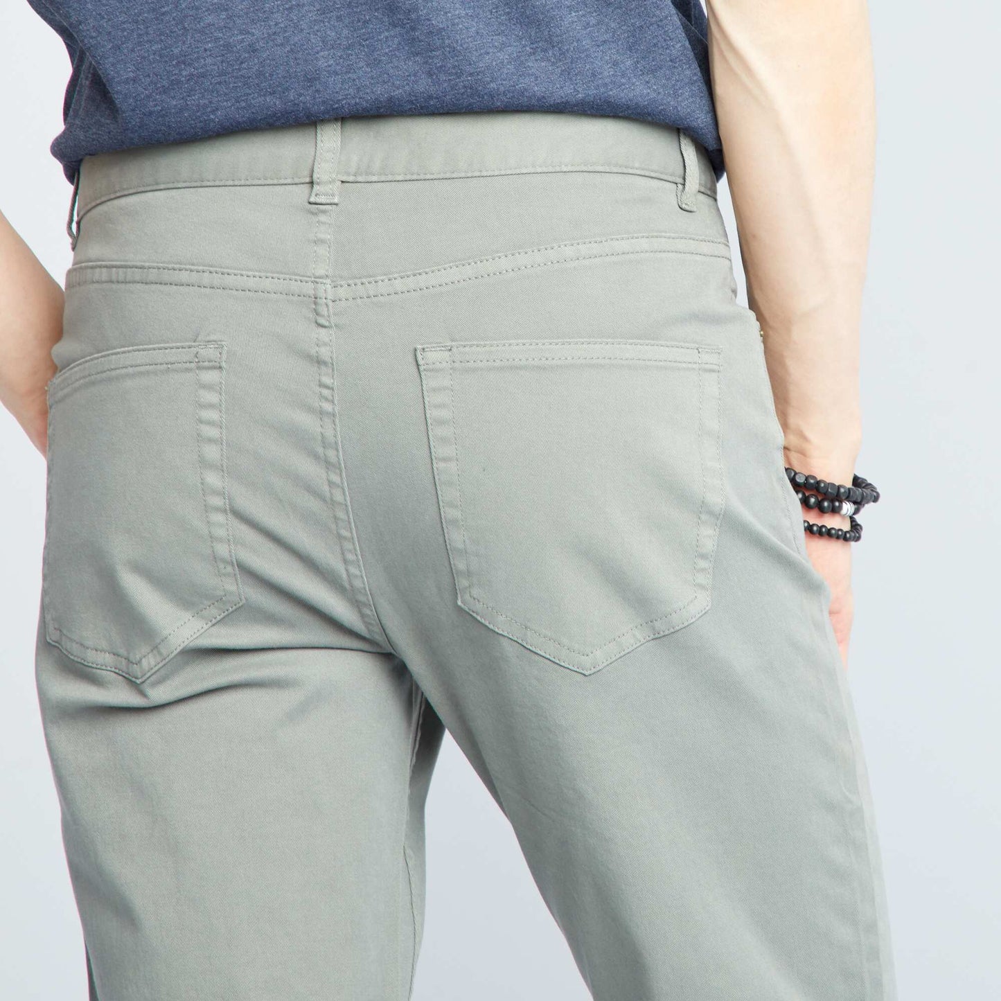 Chino slim 5 poches - L32 Kaki