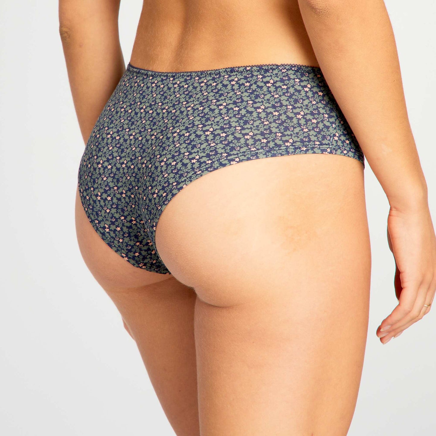 Lot de 3 shorties kaki/blanc