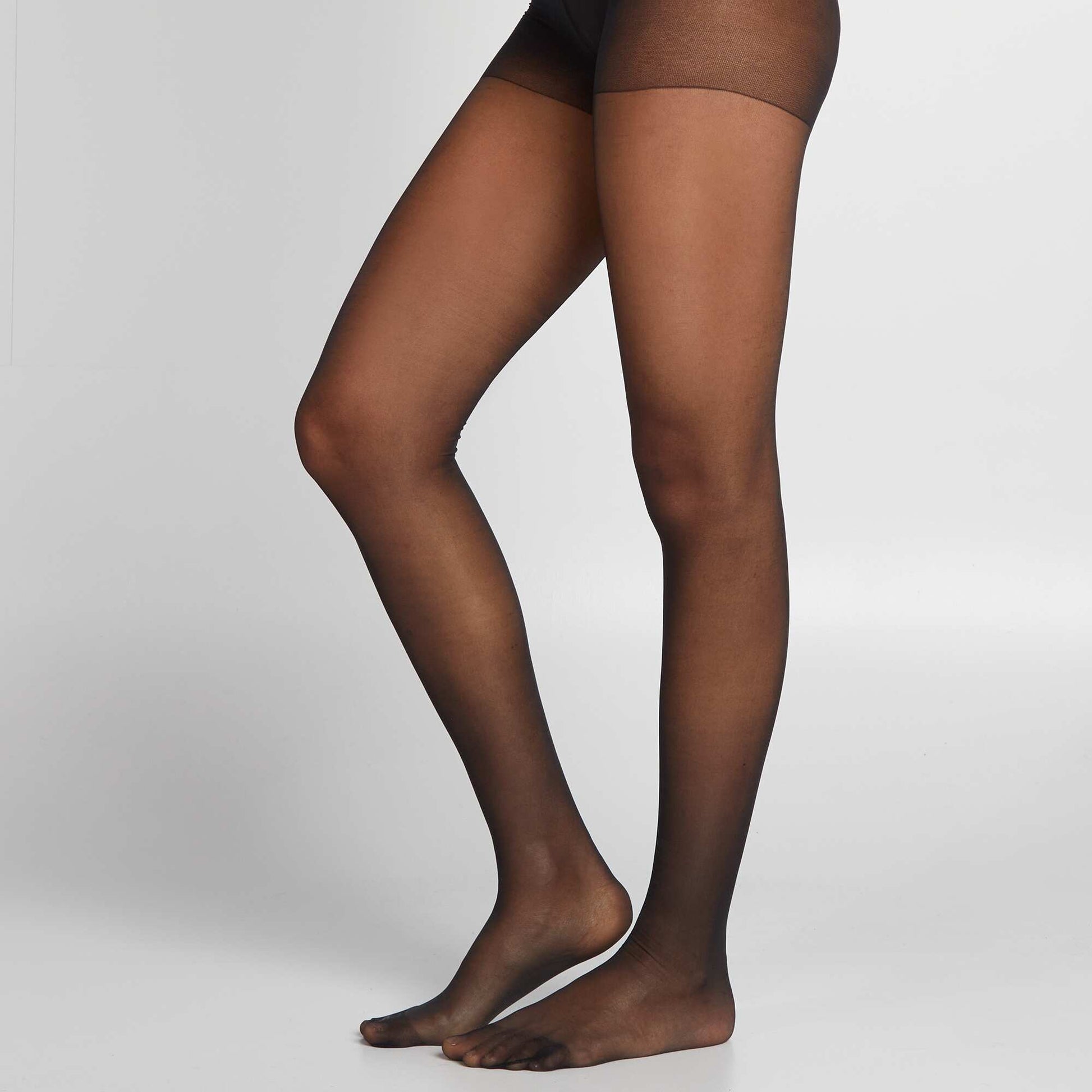 Lot 2 paires de collants 20D NOIR