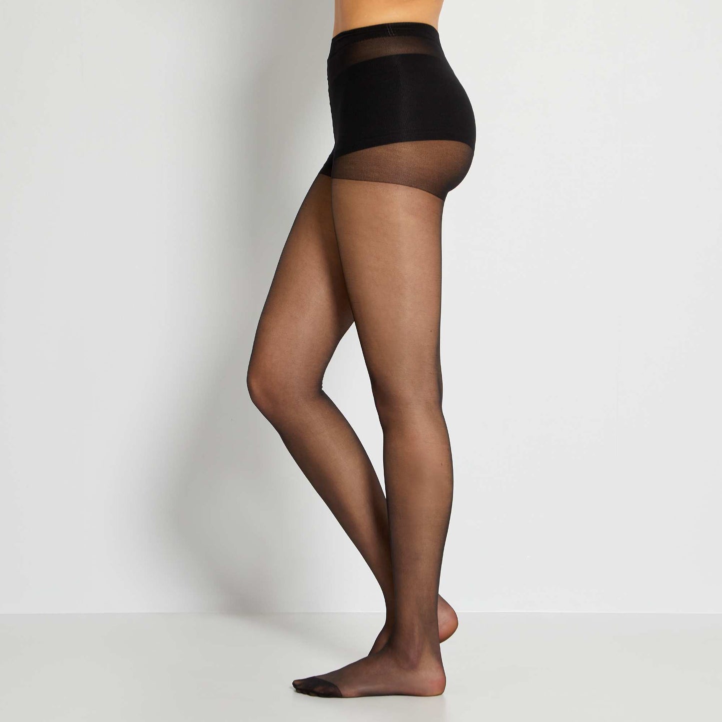 Lot de 2 paires de collants voile 8D NOIR