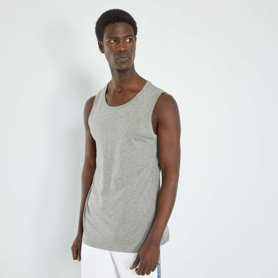 Débardeur nuit en jersey uni Gris