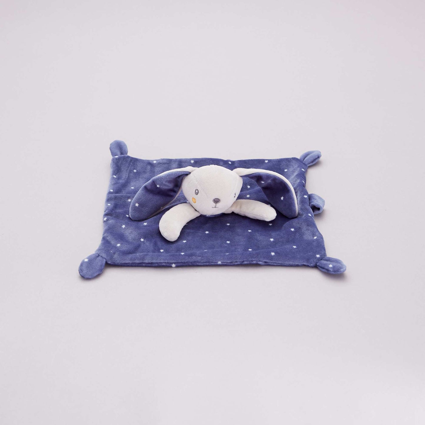 Doudou velours bleu