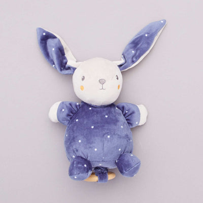 Peluche lapin musicale BLEU