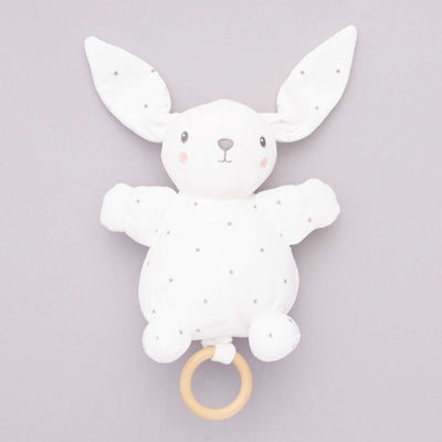 Peluche lapin musicale BLANC