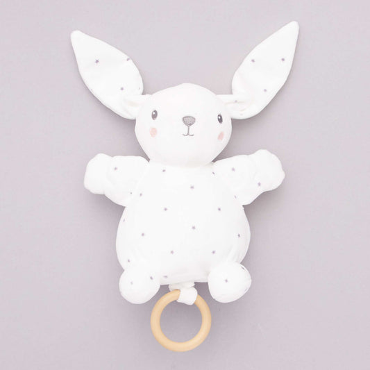 Peluche lapin musicale BLANC
