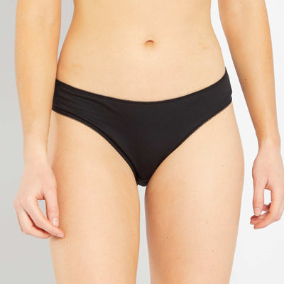 Lot de 5 culottes coton uni noir