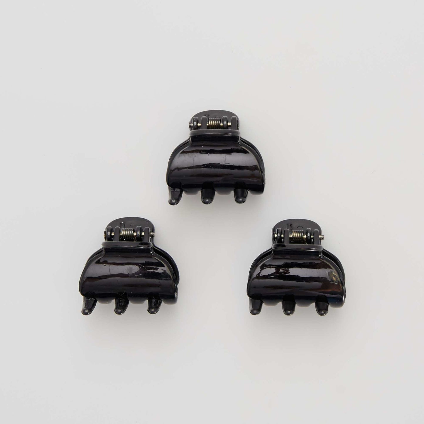 Lot de 3 pinces crabes noir