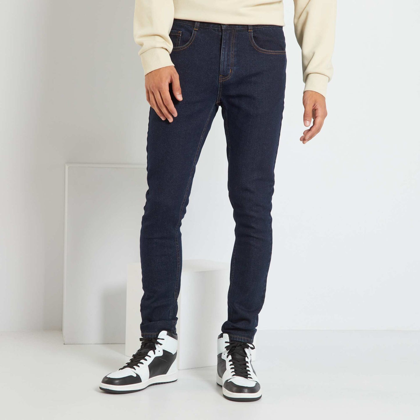 Jean skinny brut Bleu