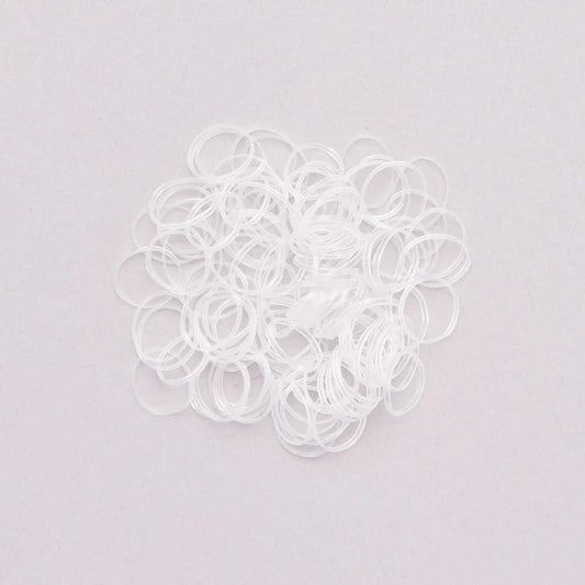 Lot de 100 élastiques transparents transparent