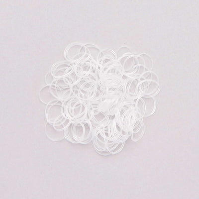 Lot de 100 élastiques transparents transparent