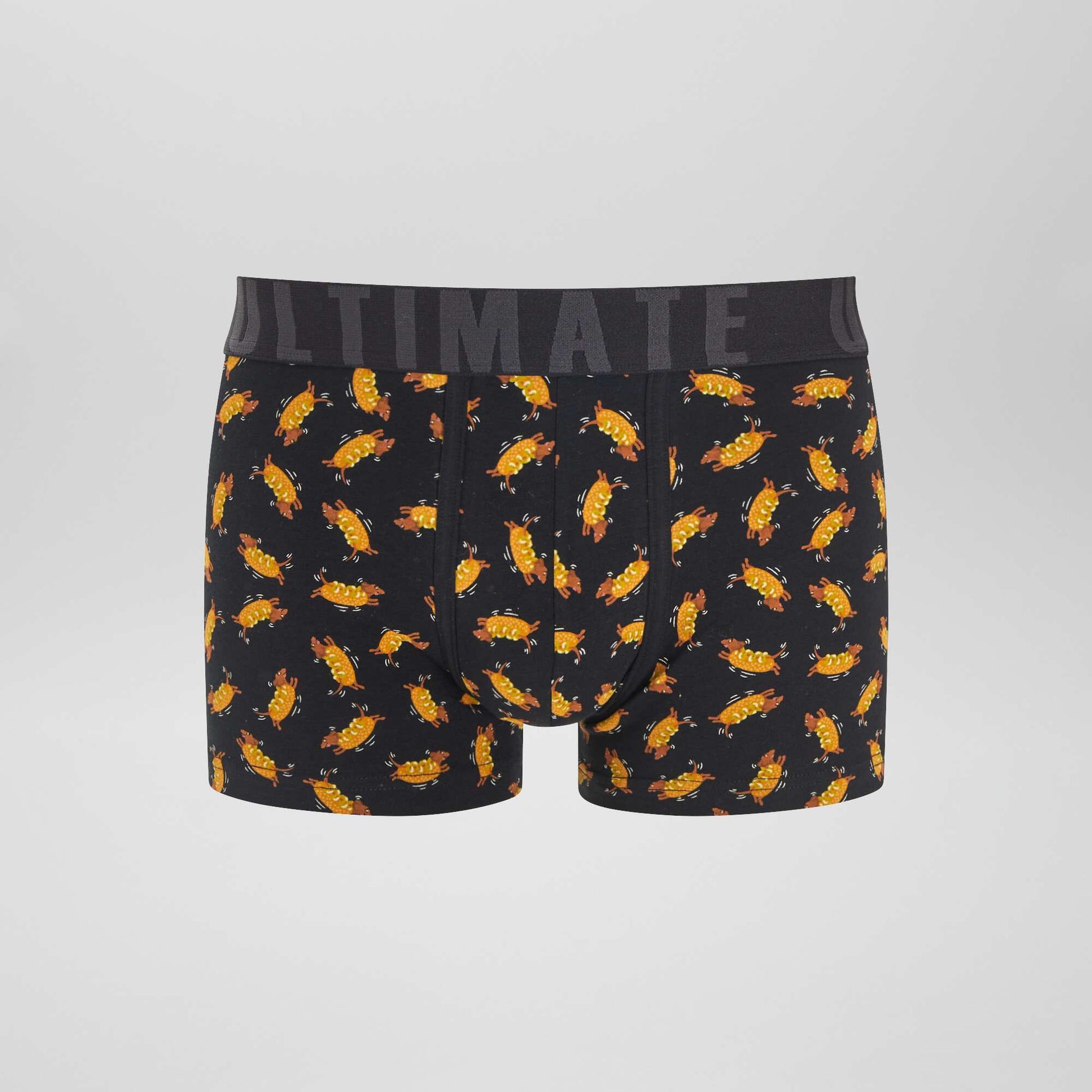 Lot de 3 boxers fantaisie NOIR/BLEU/JAUNE
