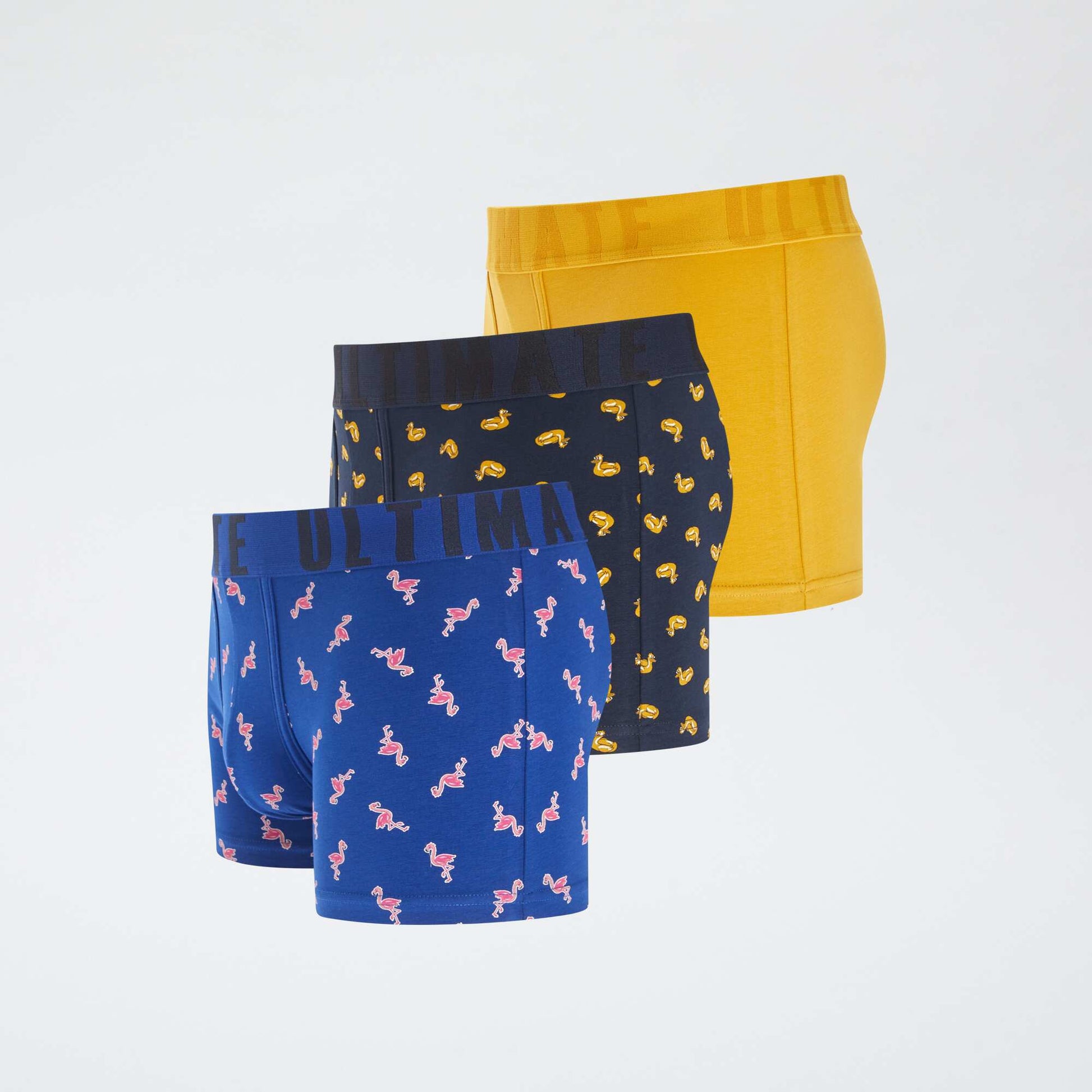 Lot de 3 boxers fantaisie BLEU