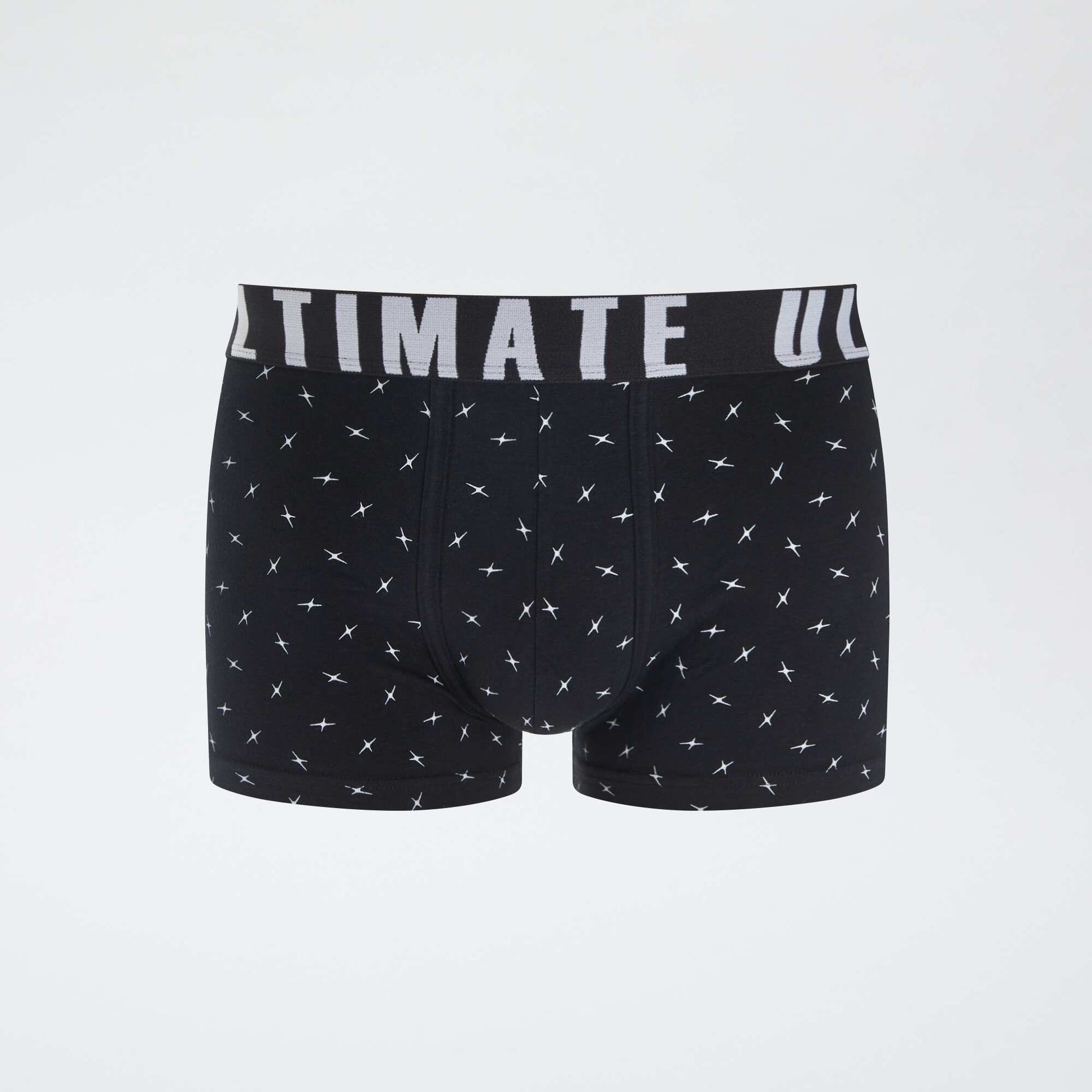 Lot de 3 boxers fantaisie GRIS/NOIR
